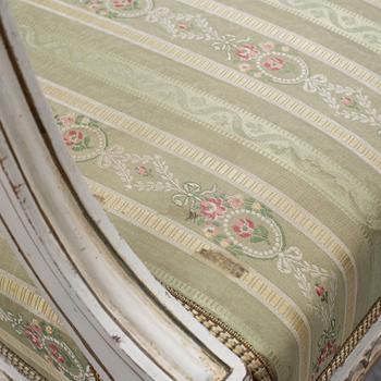 Armchair, by Ephraim Ståhl, (master in Stockholm 1794-1820). Late Gustavian.