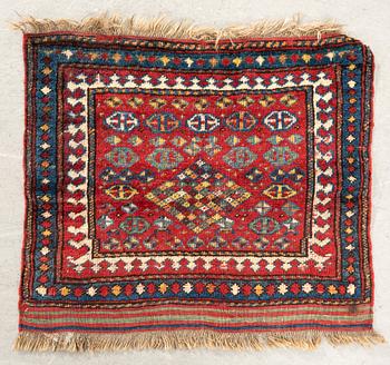 Bag front Afshar antique approx. 62x71 cm.