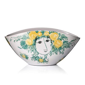 115. Björn Wiinblad, a large glazed ceramic bowl, Denmark, dated 1977.