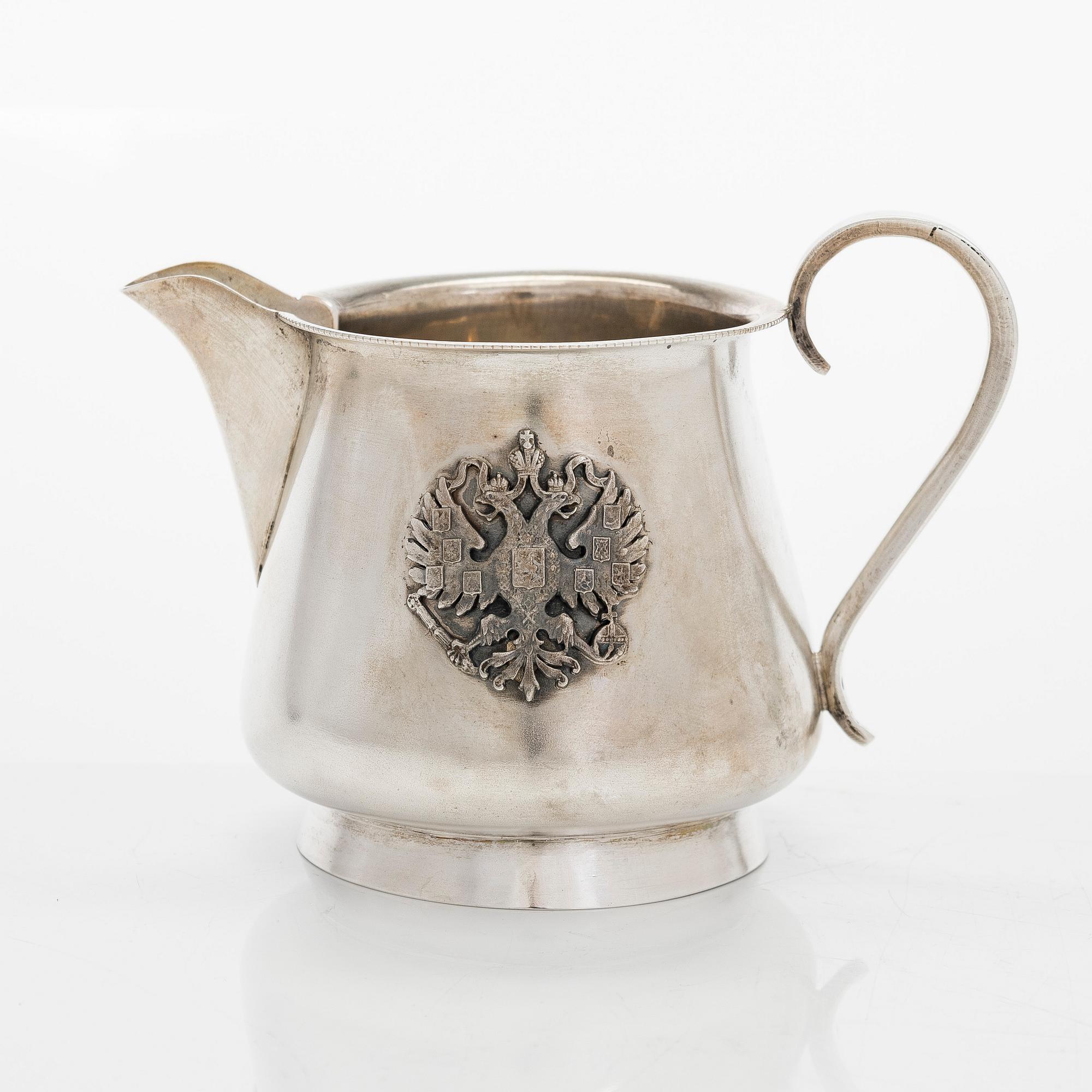 Ivan Nikolajev Miekin, gräddsnäcka, silver, Moskva 1898-1909.