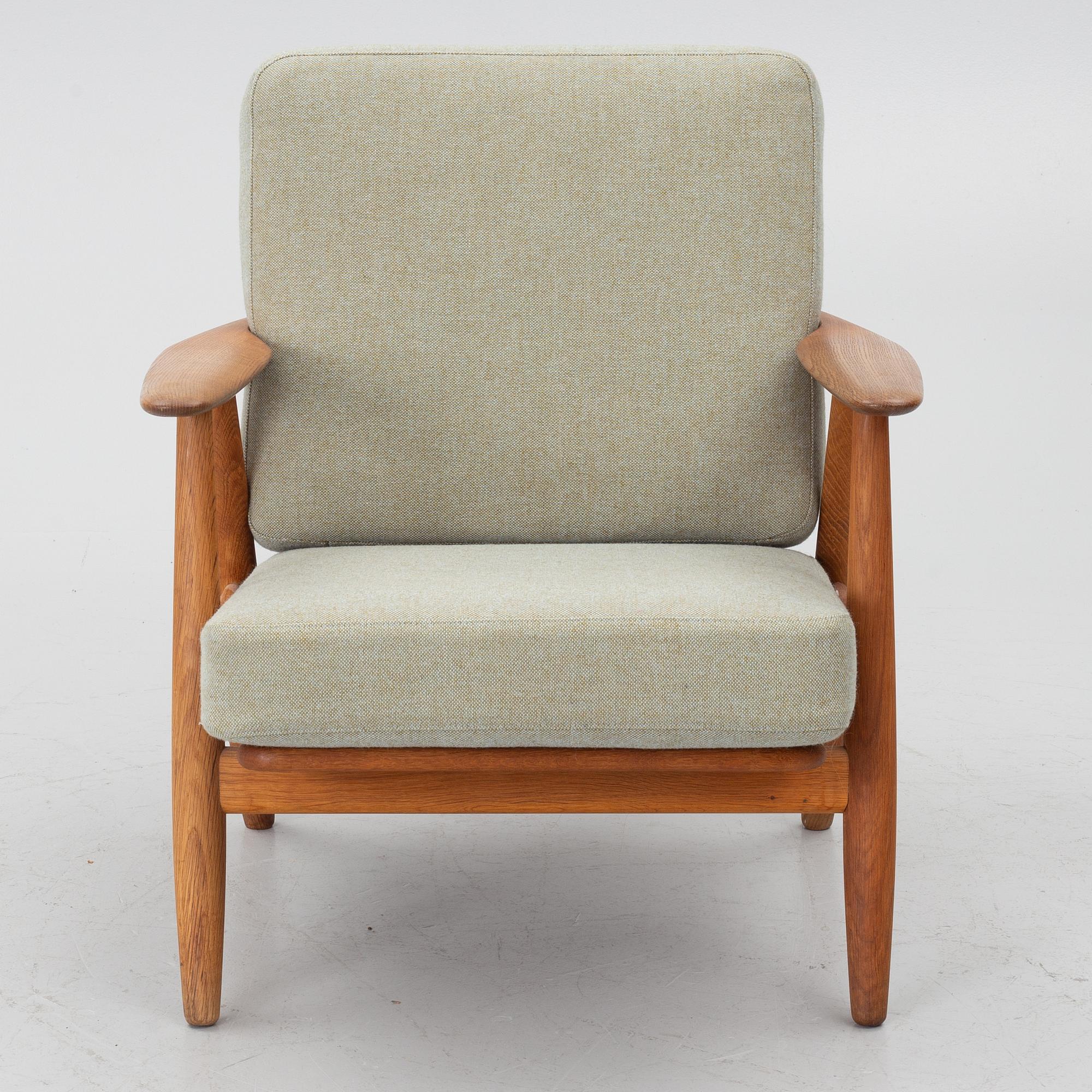 Hans J. Wegner, fåtölj, "GE 240" "Cigarren", Danmark, 1900-talets andra hälft.