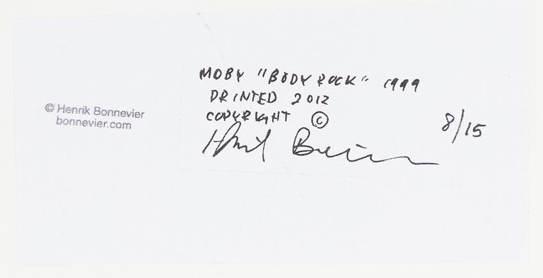 Henrik Bonnevier, "Moby, Bodyrock, 1999".