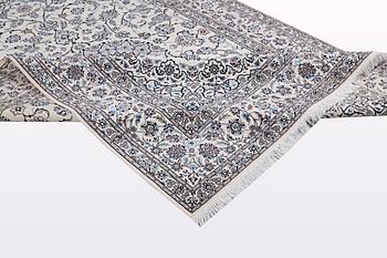 A carpet, Nain, part silk , so called 6 LAA, ca 316 x 207 cm.