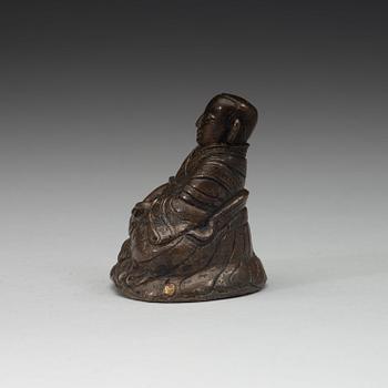 LAMA, patinerad kopparlegering. Tibet, 1700-tal.
