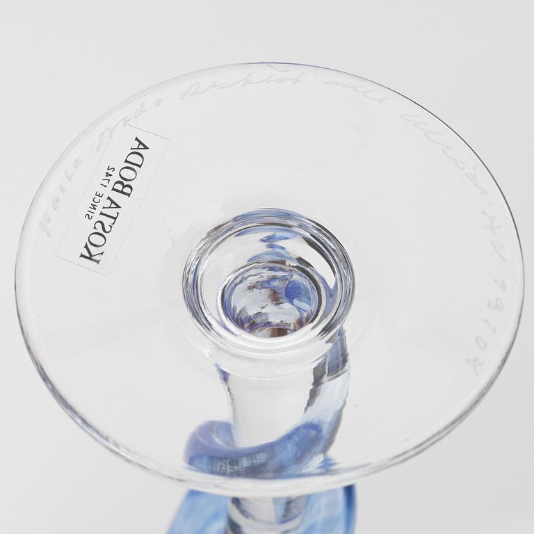 Ulrica Hydman Vallien, a 27-piece glass service, Kosta Boda.