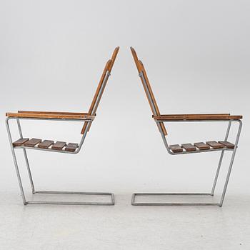 A pair od 'A3' sun loungers, Grythyttan.