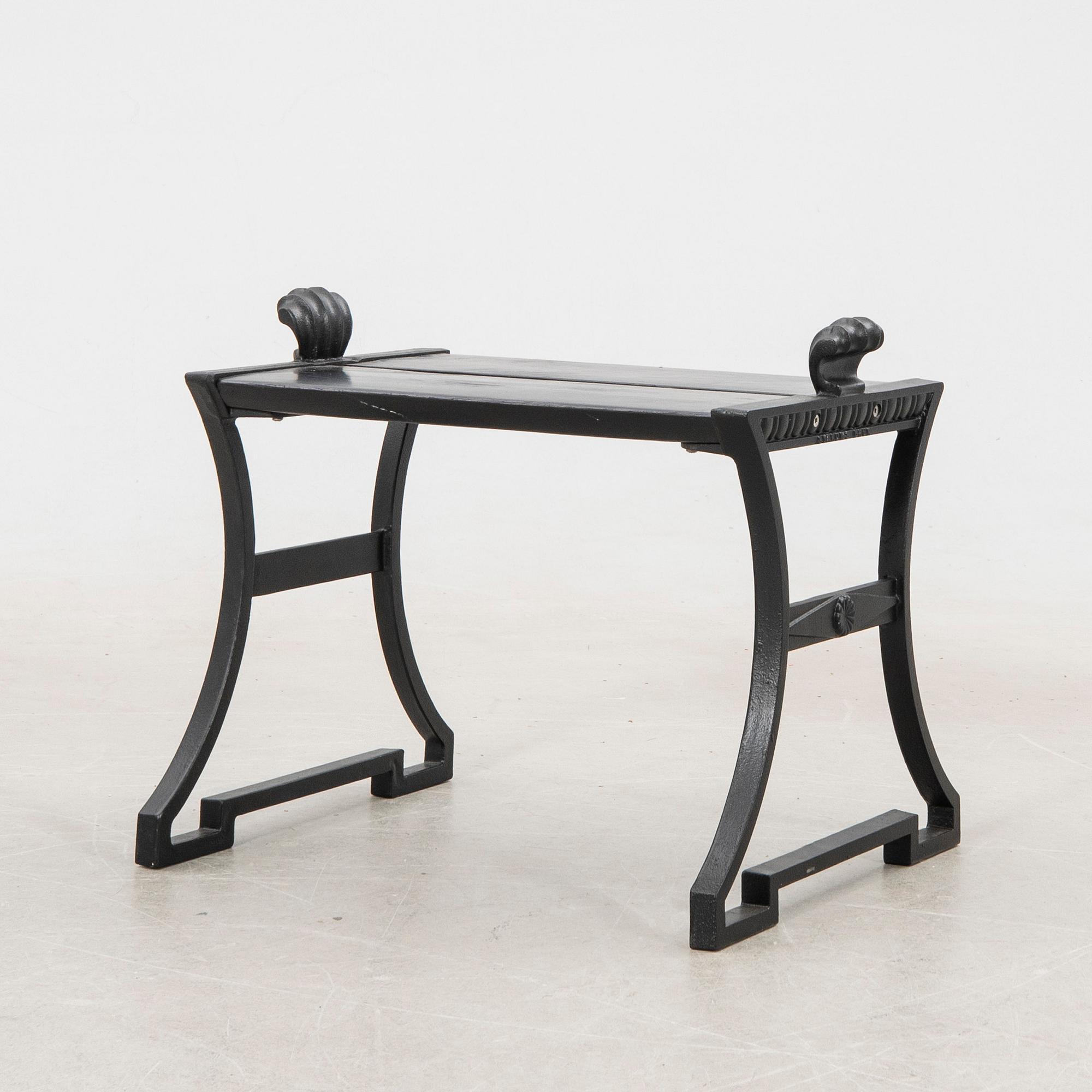 Folke Bensow, BENCH /STOOL, "Sneckan", Byarums Bruk, 1900s/2000s.