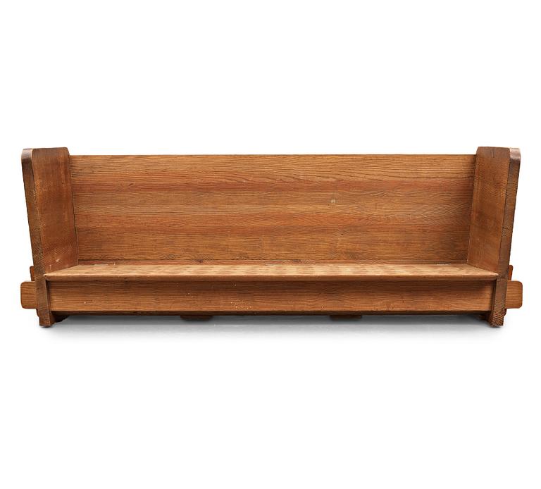 Axel Einar Hjorth, a stained pine "Lovö" sofa, Nordiska Kompaniet, Sweden 1930's.