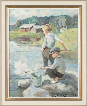 Orvo Raatikainen, olja på duk, signerad och daterad -72.