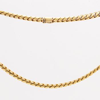 HALSKEDJA 18k guld vikt 114 gram.