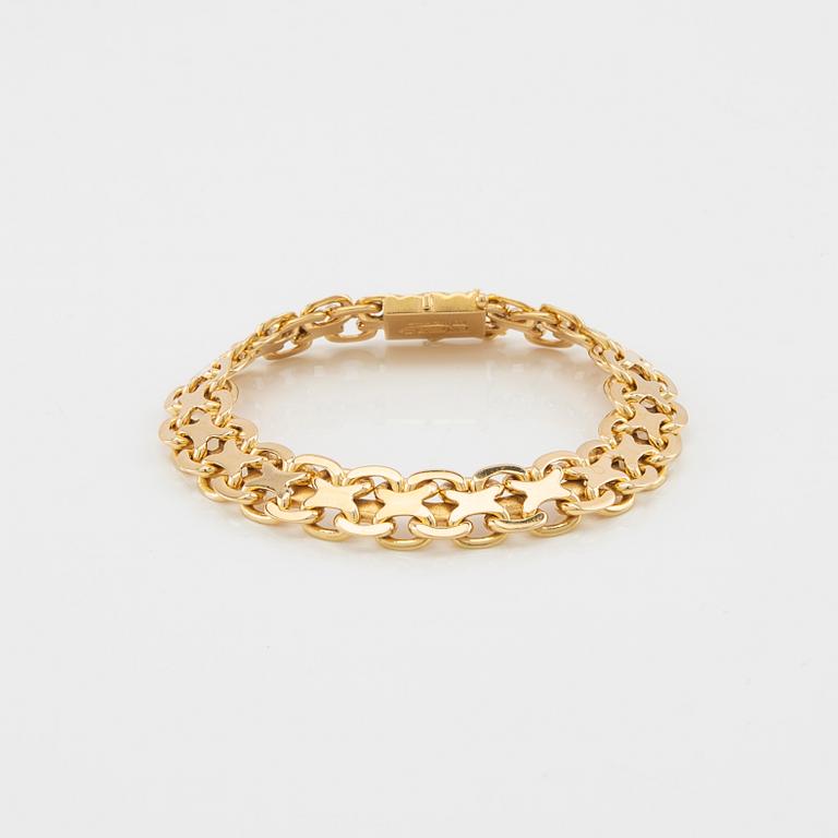 Bracelet x-link 18K gold, G. Dahlgren & Co Malmö 1963.