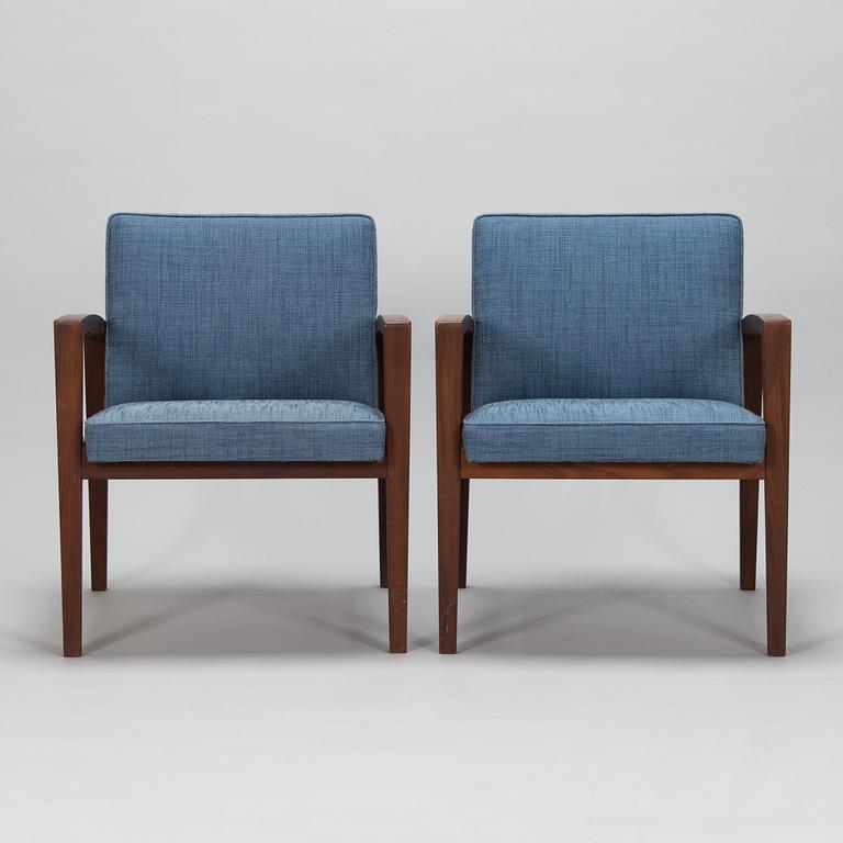 Carl Gustaf Hiort af Ornäs, a pair of open armchairs from 1968, Hiort Tuote Puunveisto Oy - Träsnideri Ab, Finland.