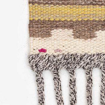 Märta Måås-Fjetterström, a carpet 'Ljusa plador', flat weave, c. 262 x 162 cm, signed AB MMF.