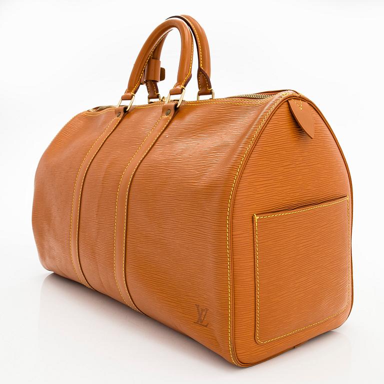 Louis Vuitton, viikonloppulaukku, "Epi Keepall 45".