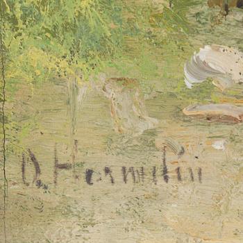 OLOF HERMELIN, oil on canvas, signed.