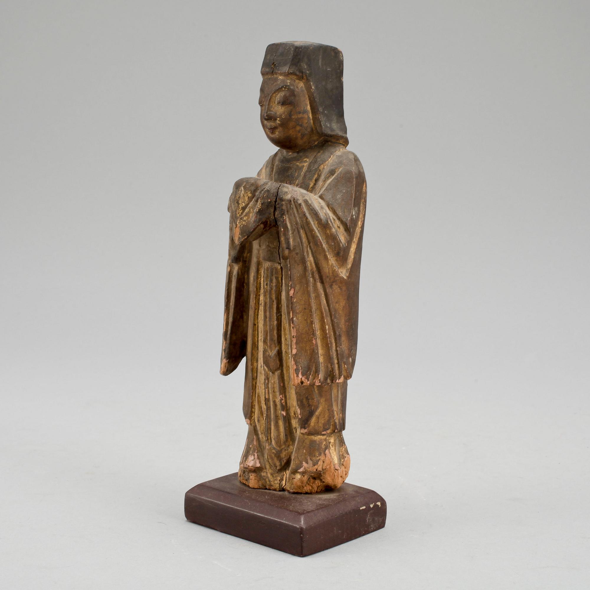 SKULPTUR, trä, orientalisk.