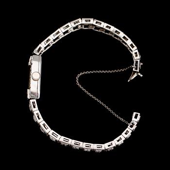ARMBANDSUR, platina, diamanter tot ca 3,20 ct, tidigt 1900-tal.