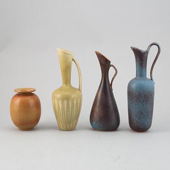 Gunnar Nylund, a set of four stoneware vases for Rörstrand.