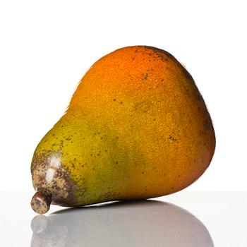 Hans Hedberg, a faience sculpture of a pear, Biot, France.