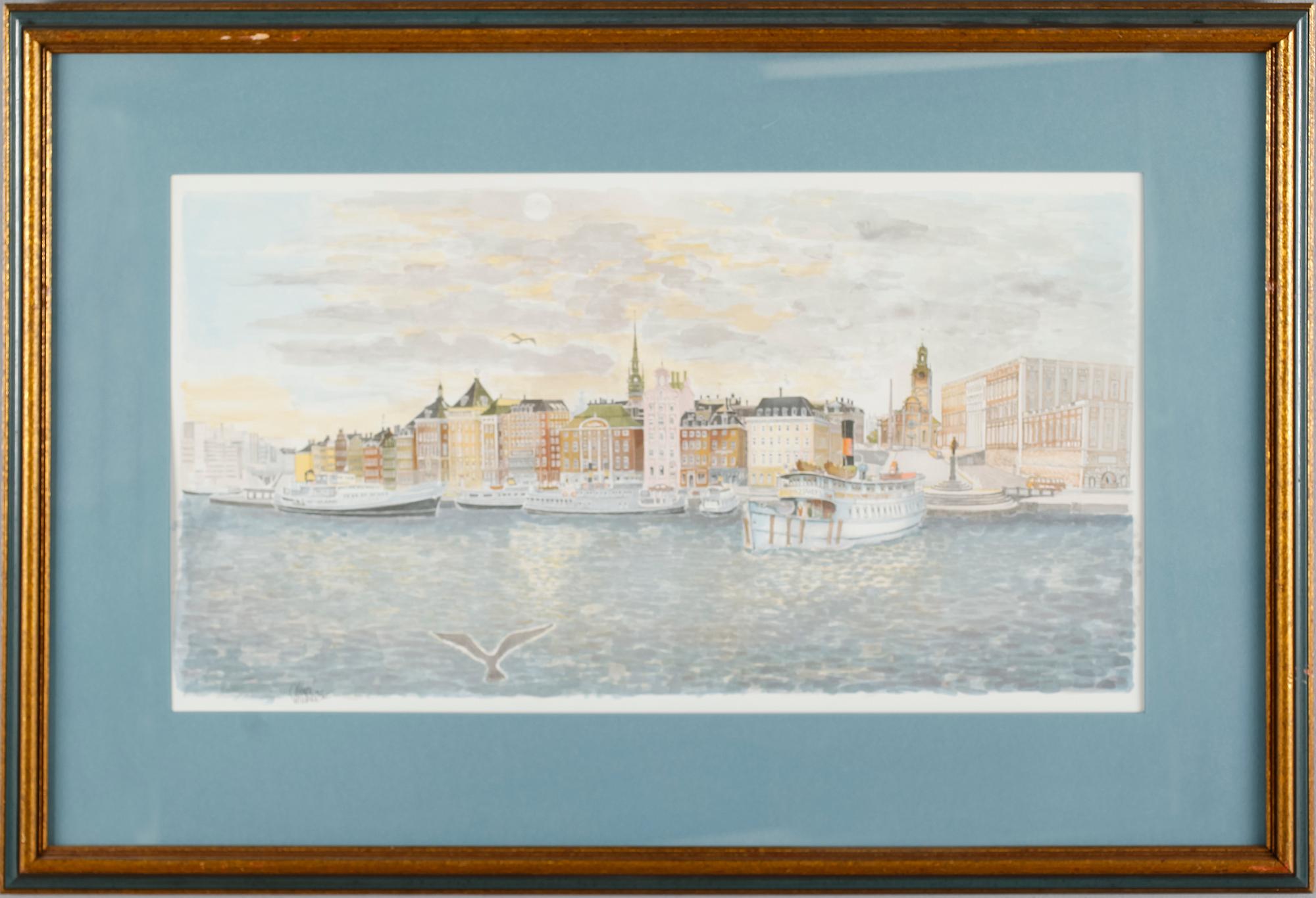 CLAES FOLCKER, 2 st, färglitografier, signerade, numrerade 4/365.