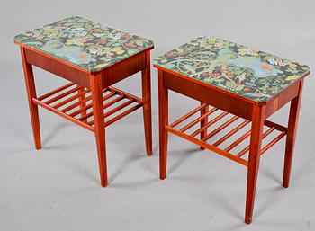 SÄNGBORD, ett par, 1950-tal.