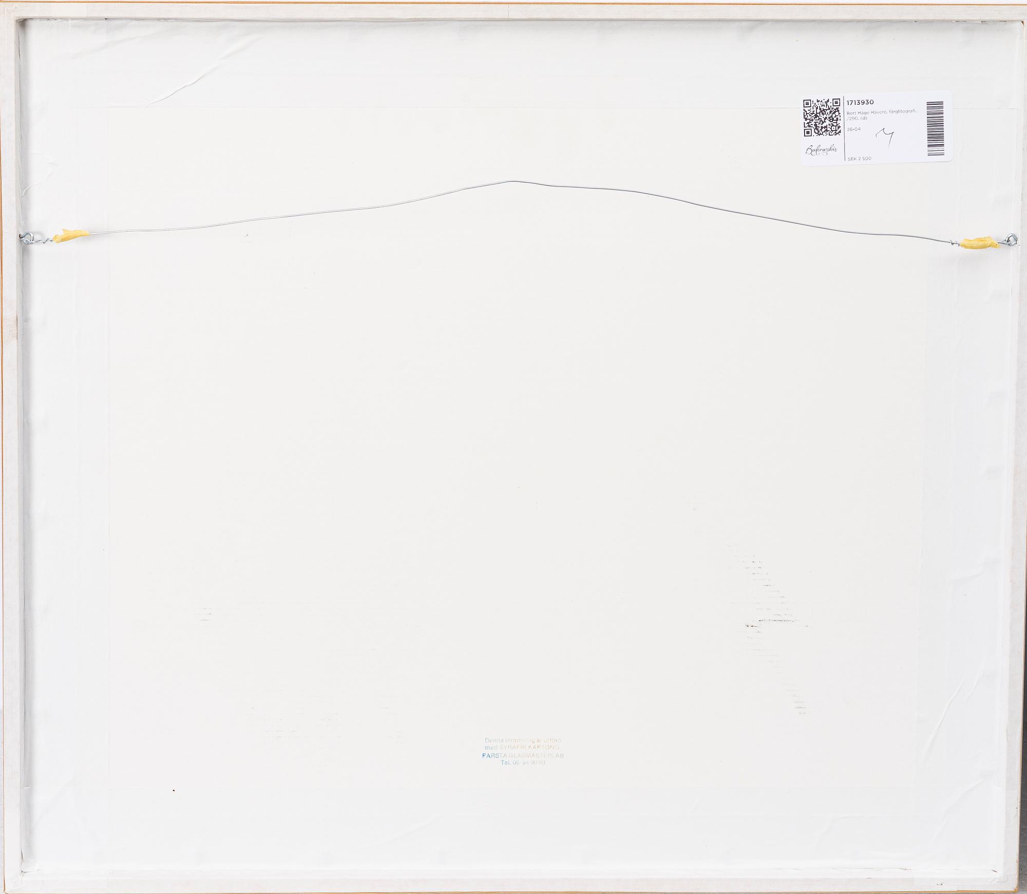 Bert Håge Häverö, Vid Furusund.