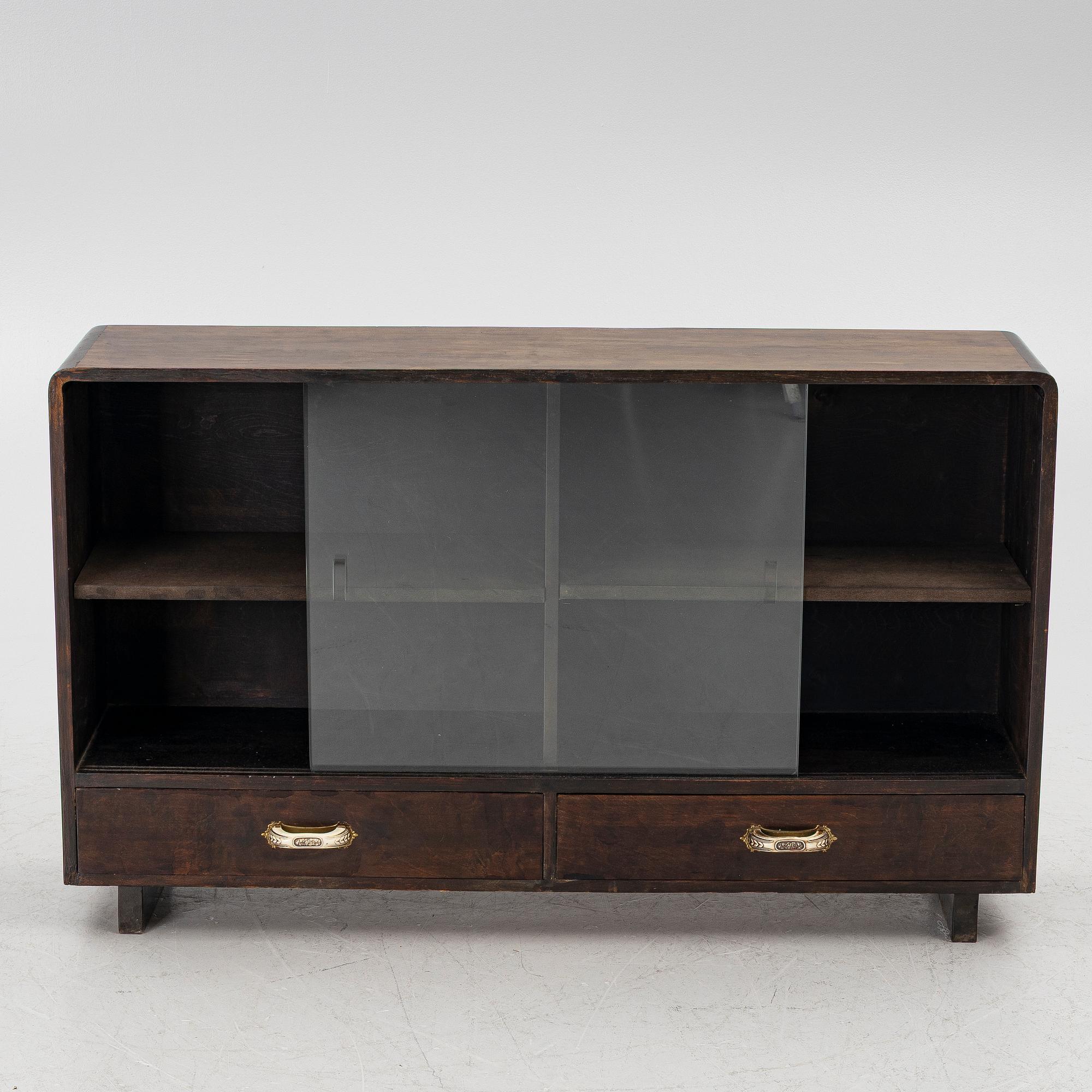 A bookcase, 1930s/1940s.