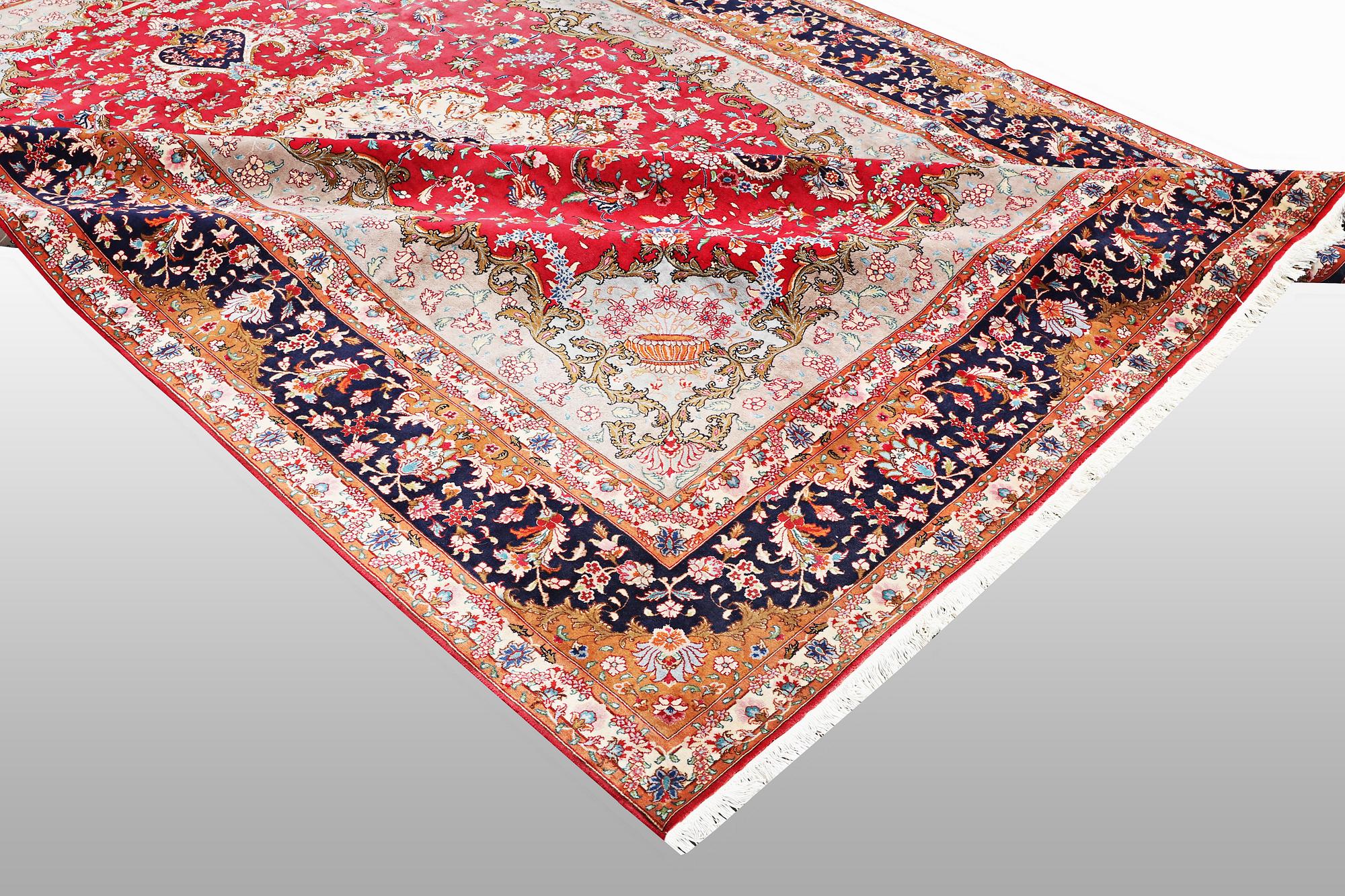 Matta, Täbriz part silk, 60 Raj, ca 357 X 248 cm.