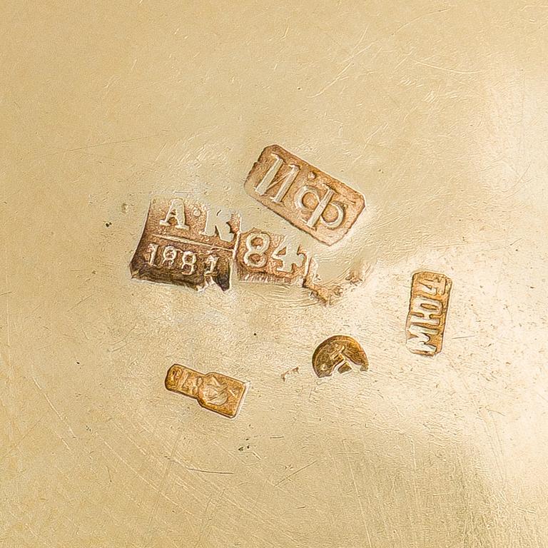 Fjodor Ivanov, pikari, hopeaa, osittain kullattu, Moskova 1881.