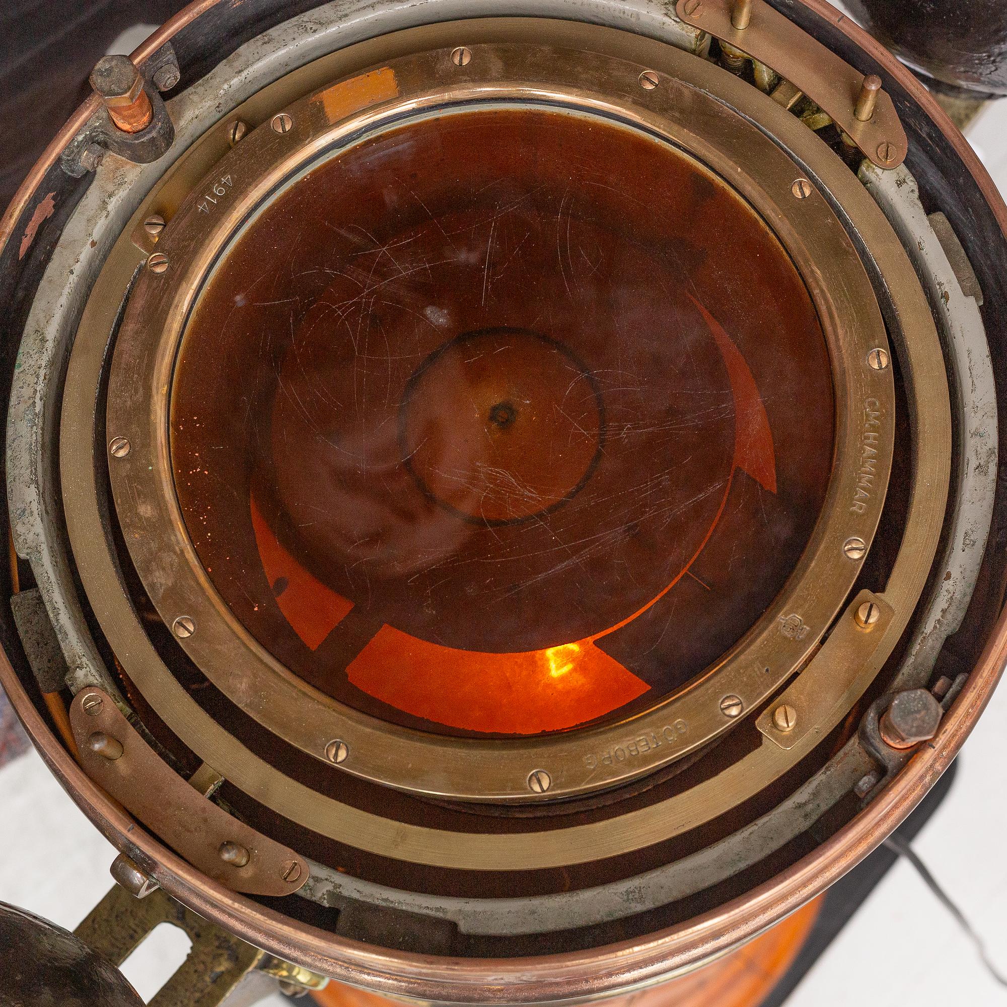 A binnacle, C.M Hammar, Gothenburg, first half of the 20th century.