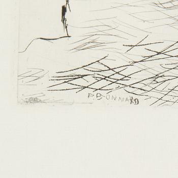 PIERRE BONNARD, torrnålsgravyr.