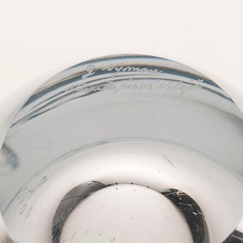 VAS, glas, "Pärlbandet", signerad G Nyman Nuutajärvi Notsjö, 1980-tal.