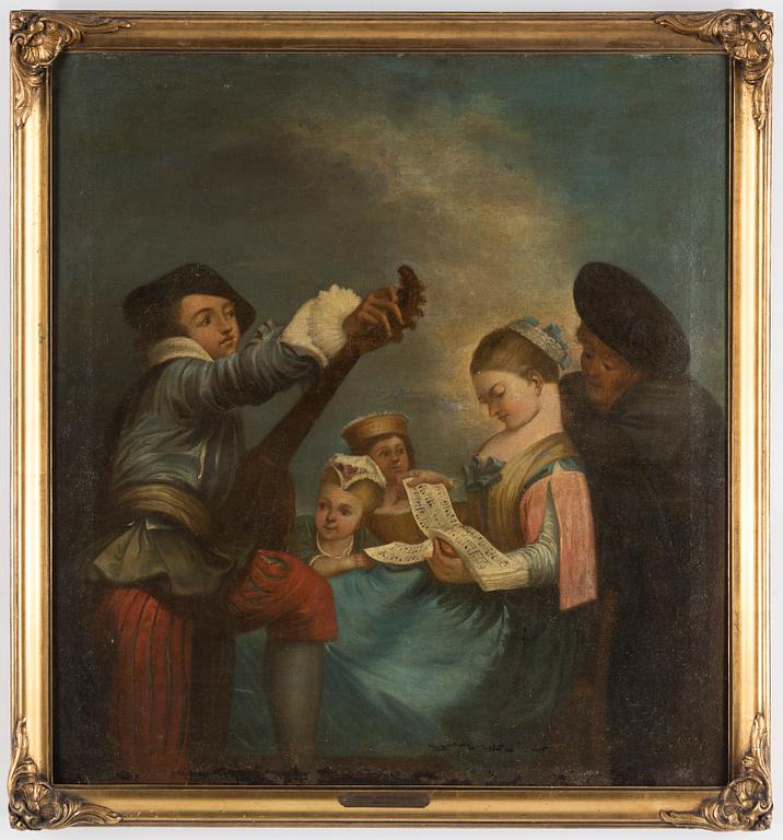 JEAN-ANTOINE WATTEAU, after, oil on canvas.