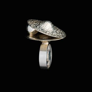 ELIS KAUPPI, RING, sterling silver, Kupittaan Kulta 1971.