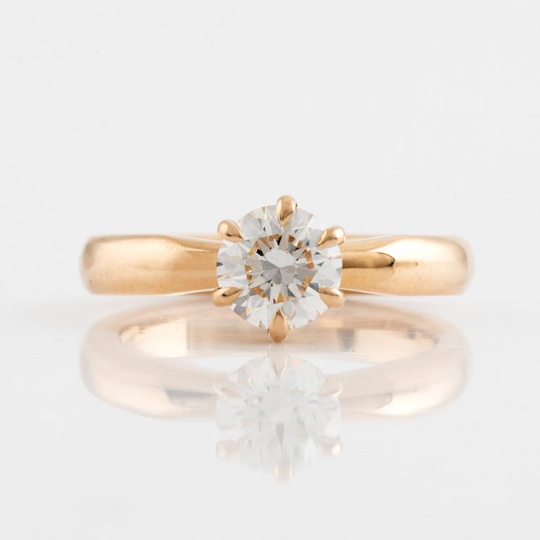 Solitaire with brilliant cut diamond 1.00 ct with GIA report,  Patrik af Forselles.