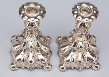 LJUSSTAKAR, silver. Svedboms guldsmeds Ab, Vetlanda 1958.