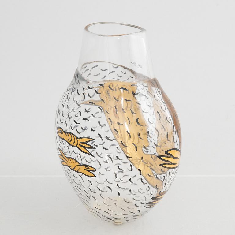 Ulrica Hydman-Vallien, a vase, Kosta Boda Atelier, 1991.