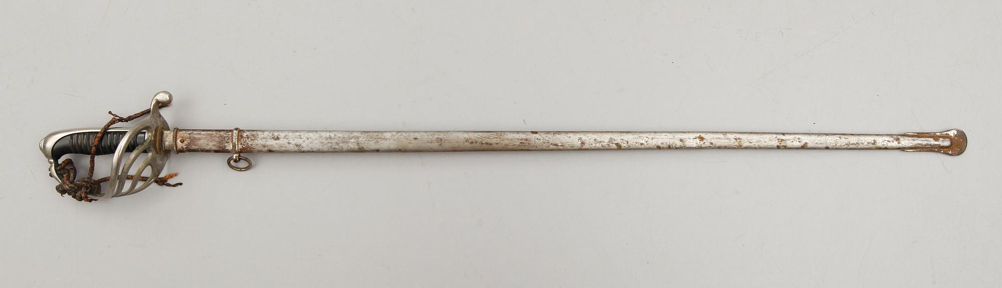 SABEL, stål, med sk Helvigsfäste, 1800-tal.