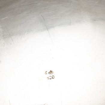 A German late 19th century silver sugar-box.