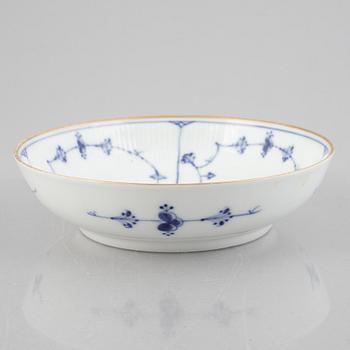 A 'Blue Fluted Plain' porcelain bowl, Royal Copenhagen, 19th century.