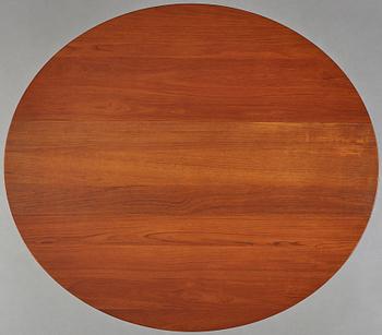 Peter Hvidt & Orla Mølgaard Nielsen, a teak gate leg dining table, France & Son, Denmark, 1950s-1960s.