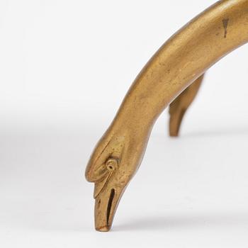 A pair of late Gustavian stools attributed to E. Ståhl (master in Stockholm 1794-1820).