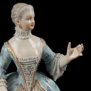 FIGURINER, ett par, Meissen. Porslin. 18/1900-tal.