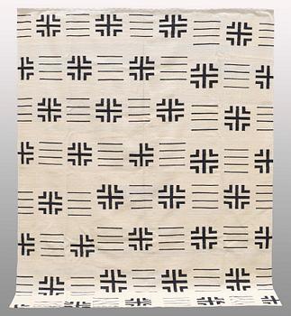 A CARPET, oriental flat weave, around 281 x 220 cm.