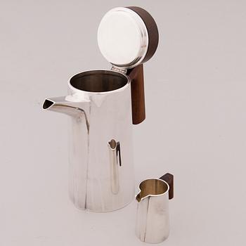 Tapio Wirkkala, TAPIO WIRKKALA, A three piece silver 'TW 188' coffee set for Kultakeskus Hämeenlinna 1959-1967.