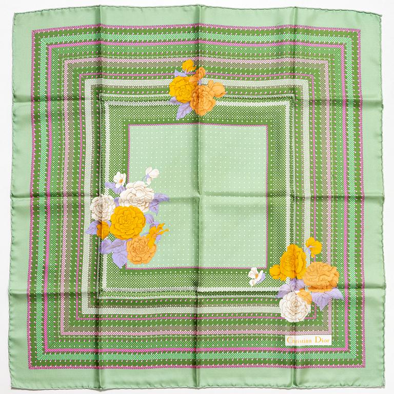 Christian Dior, scarves, 2 pcs, vintage.