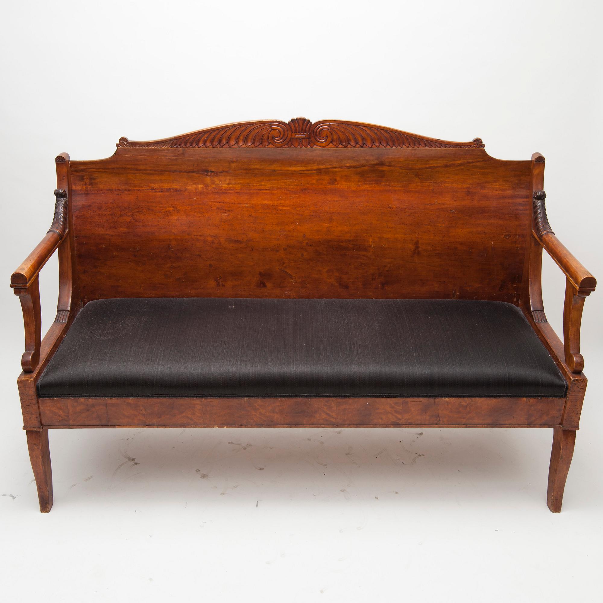 SOFFA, biedermeier, Ryssland 1800-talets mitt.