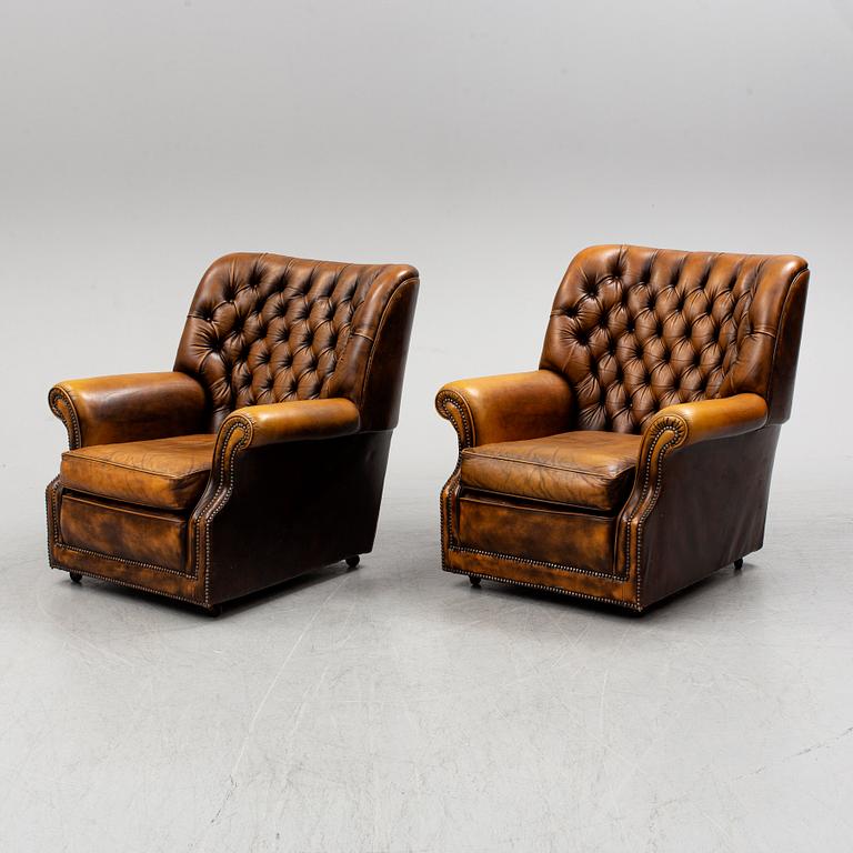 A pair of easy chairs, second half of the 20th century.