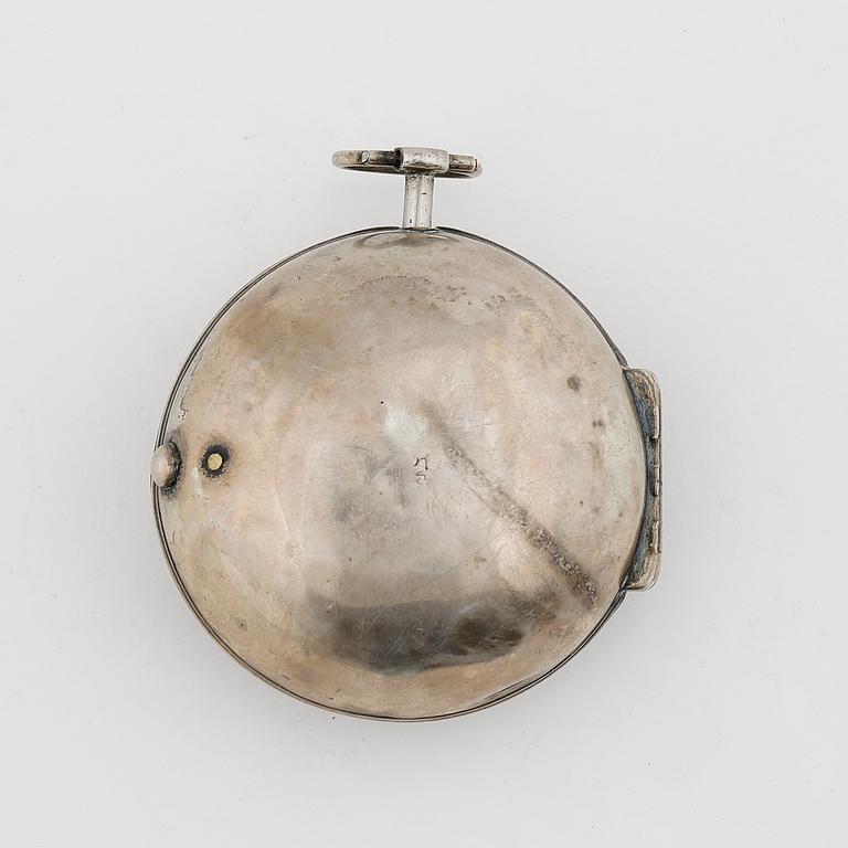 HERRFICKUR, silver, Joseph Antram, London. Sannolikt tidigt 1700-tal. Vikt tot ca 143 gram.