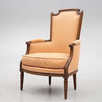 Bergère, Louis XVI, probably by Martin Jullien, master in Paris 1777.